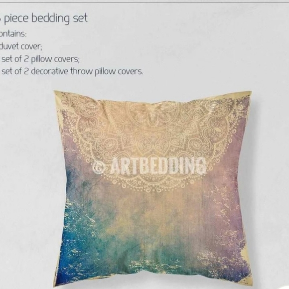 Art Bedding Bohemian Twin Duvet Cover Set - Picture 5 of 10